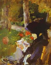 Haga click para ver la imagen ampliada manet's mother in the garden at bellevue.jpg